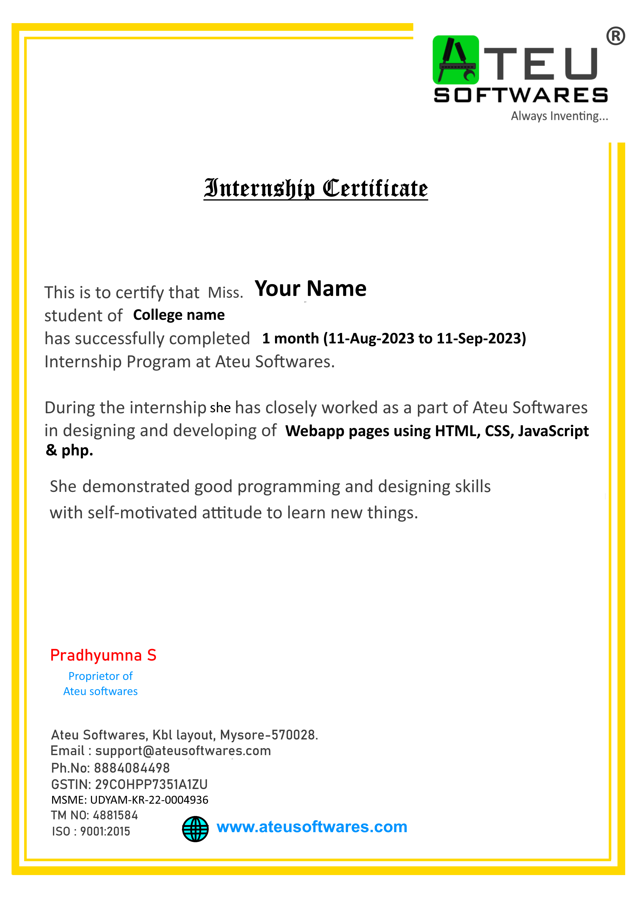 android bootcamp certificate